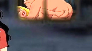 Student Girl Enjoys Sex in an Camp. Cartoon Horror Parody