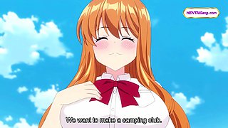 Tight panties flash drives sensei wild in camping club POV