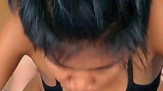 Deepthroat practice + anal with cumfart