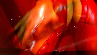 Brittany Andrews - Red Latex Pink Pussy