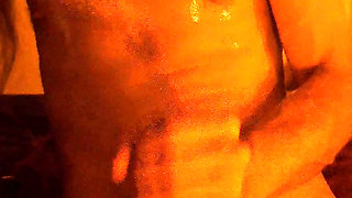 Oiled up by candlelight, the only thing I need is someone to share it with