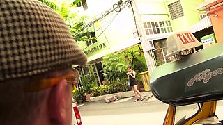 Thai teen picked up for rough threesome