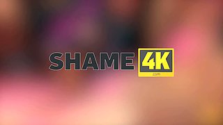 Shame4k. humiliation by making him use his facehole differently