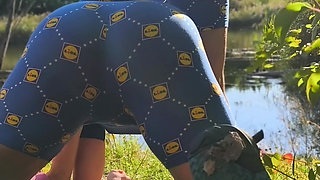 Ball Spanking in Nature