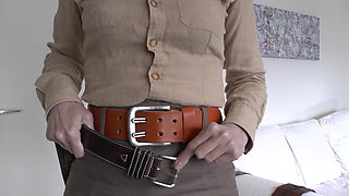 Exciting Belt Try-on with a Linen Skirt, Part 3, Lady Victoria Valente