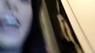 Brunette Amateur Squirts with Vibe on Mirror