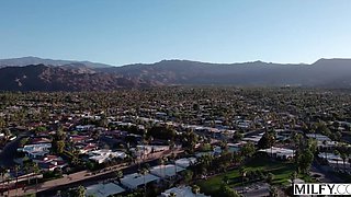 Sexy Buxom Blonde MILF Sucks & Rides Her Soccer Trainer's BBC To Make the Man Recover After the Fall