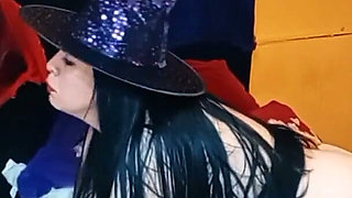 Halloween Fantasy: I Fucked My Stepmom Dressed as a Little Witch.
