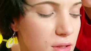 Skinny teen and her step brother with a big cock take advantage of the fact that they have no storms