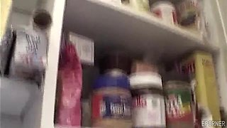 Her Body Is Perfect - Big tits, perky tits brunette hoe in vintage solo masturbation