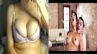 Real futanari, porn react, doll fucking
