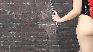 Balls Clips and Nipple Clips Whipping off, Standing and on All Fours Whipping, Punishment for Loser of a Game Between Masochists