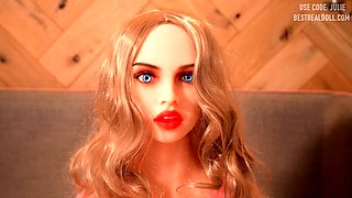 Lusty teen embarks on lesbian adventure with busty sex doll
