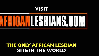 This BBW EBONY LESBIAN climbed on top