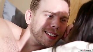 Ample globes Chinese tranny Ember Fiera has romantic morning fuck-a-thon