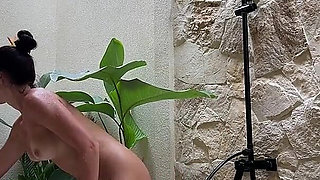 Chill Day on Villa, Tease in the Pool, Shower