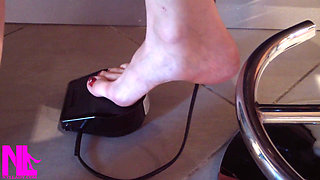 Me Sewing Barefoot on My Sewing Machine