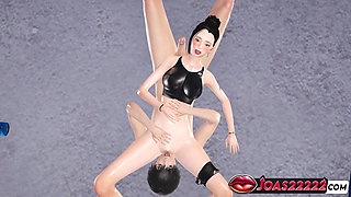 Eun-hye's Hot Femdom Animation Face Sitting Domination, Cunnilingus and Footjob Fetish Cumshot