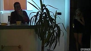 Vintage blonde's late-night passion ignites with raw, intimate sensual charm