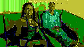 Busty redheaded milf fucking in black lingerie