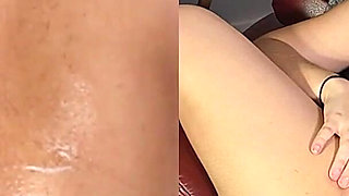 Hairy Pussy Shaved Then Oiled