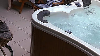 Really Hot but Risky Romantic Amateur Sex with a Stranger in a Public Wellness Dada Deville