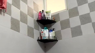 Indian Mom Shower Striptease