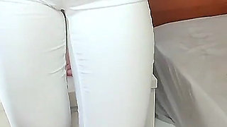 White Jeans Fetish Big Ass