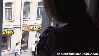 Make him cuckold - dumb cheater disciplined in a kinky ways