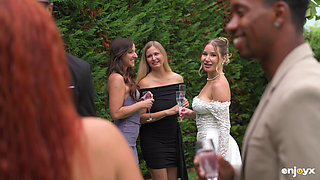 Slut Bride Wedding Threesome
