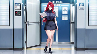 Office Uniform Too Tight, Elevator Door Squeezes Her Waist!