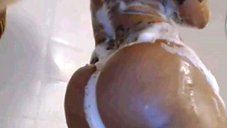 Big Booty Latina With Huge Tits In The Shower