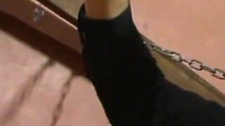 Wax play, dildo penetrated humiliating