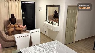 Super Hot Latina Cheats on Husband with Delivery Guy, Fucks Him with Doll and Her Tight Ass - Aisha & Juan