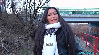 Thai Beauty's Wild Passion in Public Restroom