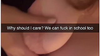 Cheerleader Wants To Fuck Classmate In School Snapchat