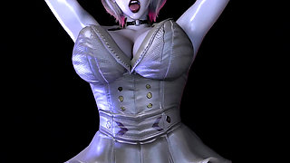 3D Huge Boobs Cosplay Model Got Her Asshole Fucked so Hard