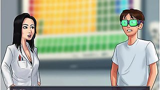 Milf Teacher Inspects Students Cock Because Its So Big With Car Toon