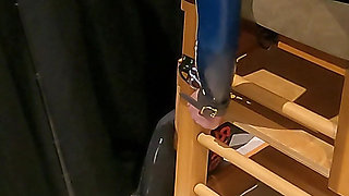 Restricting My New Sub to the Bench Before Giving Him a Paddling