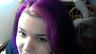 Emo Goth Girl's Foot Fetish Webcam Show