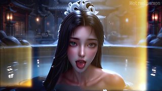 Song Yu, oral pleasure bang-out, bj foray, Jism on face, Rear end Fashion, Drink, Blow-job facial cumshot orgy,ASMR Generated AI