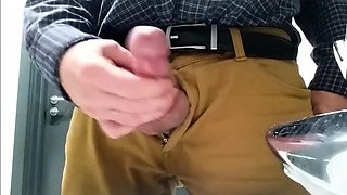 Daddy's Office Masturbation with Big Cum