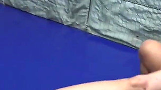 Two Sexy MILF Sluts Wrestling All Over the Gym