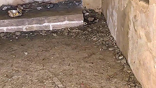 Big Squirt in an Abandoned House