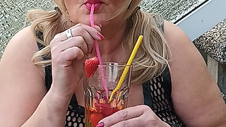 With Strawberries
