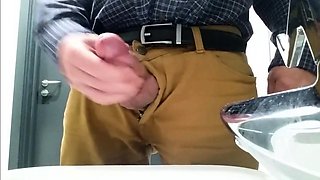 Daddy's Office Masturbation with Big Cum