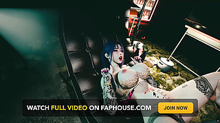 3D Big Boobs Slut MILF Teasing the BBC to Fuck Her Wet Pussy in Camp