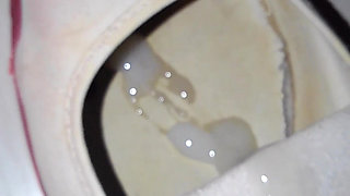 Ejaculation in school shoes