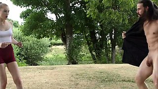 CFNM sluts deepthroating lucky guys dick