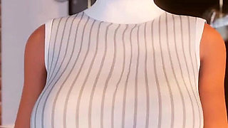 Croft Adventures Hentai Game Parody Ep.5 Lara Find a BBC Gloryhole in the Library Restroom!